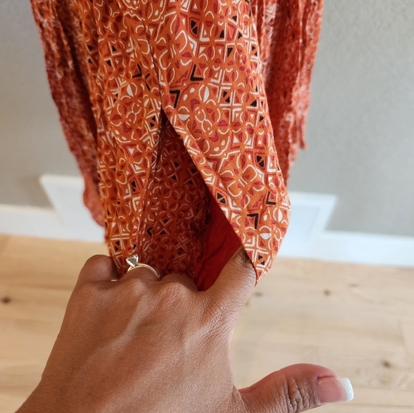 Free people Sundown mini babydoll dress size Medium with pockets - Picture 2 of 10